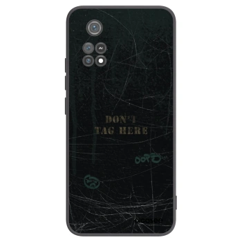 Picasee silikonowe czarne etui na Xiaomi Poco M4 Pro - DON´T TAG