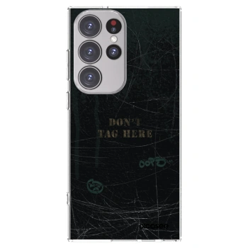 Picasee silikonowe przeźroczyste etui na Samsung Galaxy S23 Ultra 5G - DON´T TAG