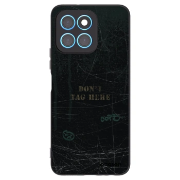 Picasee silikonowe czarne etui na Honor X6 - DON´T TAG
