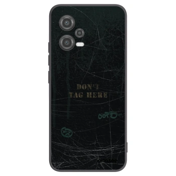 Picasee silikonowe czarne etui na Xiaomi Poco X5 - DON´T TAG