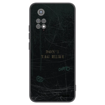 Picasee silikonowe czarne etui na Xiaomi Redmi Note 11S 5G - DON´T TAG