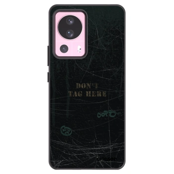 Picasee silikonowe czarne etui na Xiaomi 13 Lite - DON´T TAG