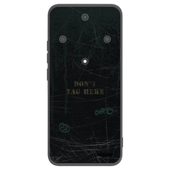 Picasee silikonowe czarne etui na Honor Magic5 Lite 5G - DON´T TAG