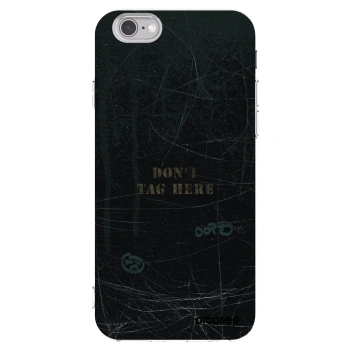 Picasee silikonowe przeźroczyste etui na Apple iPhone 6/6S - DON´T TAG