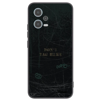 Picasee silikonowe czarne etui na Xiaomi Redmi Note 12 5G - DON´T TAG