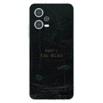 Picasee silikonowe przeźroczyste etui na Xiaomi Redmi Note 12 5G - DON´T TAG