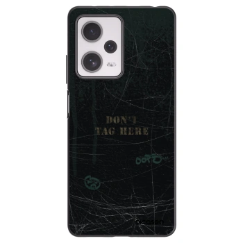 Picasee silikonowe czarne etui na Xiaomi Redmi Note 12 Pro+ 5G - DON´T TAG