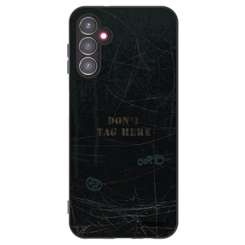 Picasee silikonowe czarne etui na Samsung Galaxy A14 4G A145R - DON´T TAG