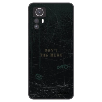 Picasee silikonowe czarne etui na Xiaomi Redmi Note 12S - DON´T TAG
