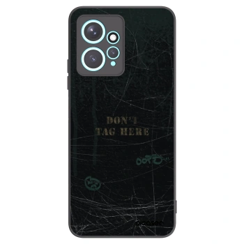 Picasee silikonowe czarne etui na Xiaomi Redmi Note 12 4G - DON´T TAG