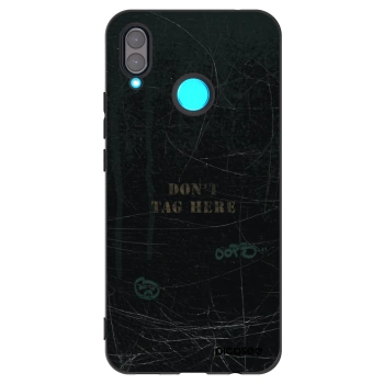 Picasee silikonowe czarne etui na Huawei Nova 3 - DON´T TAG