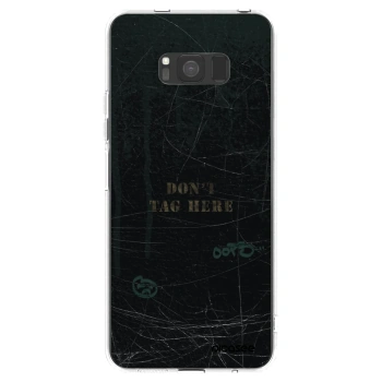 Picasee silikonowe przeźroczyste etui na Samsung Galaxy S8 G950F - DON´T TAG