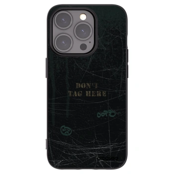 Picasee silikonowe czarne etui na Apple iPhone 15 Pro - DON´T TAG