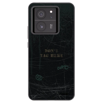 Picasee silikonowe czarne etui na Xiaomi 13T Pro - DON´T TAG