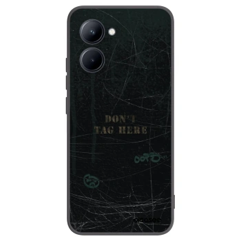 Picasee silikonowe czarne etui na Realme C33 (2023) - DON´T TAG