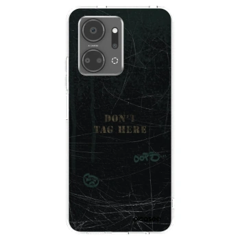 Picasee silikonowe przeźroczyste etui na Honor X7a - DON´T TAG
