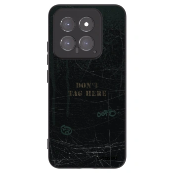 Picasee silikonowe czarne etui na Xiaomi 14 - DON´T TAG