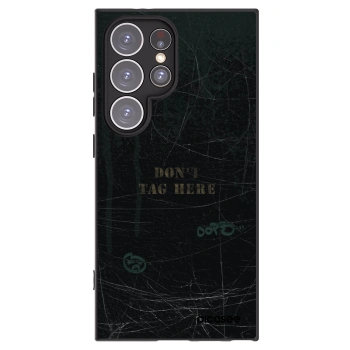 Picasee silikonowe czarne etui na Samsung Galaxy S24 Ultra S928B 5G - DON´T TAG