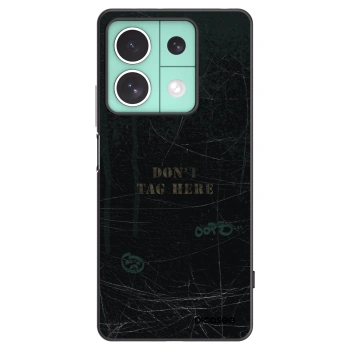 Picasee silikonowe czarne etui na Xiaomi Redmi Note 13 5G - DON´T TAG