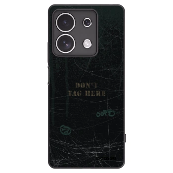 Picasee silikonowe czarne etui na Xiaomi Redmi Note 13 4G - DON´T TAG