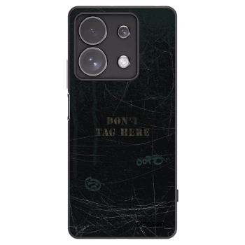 Picasee silikonowe czarne etui na Xiaomi Redmi Note 13 Pro 4G - DON´T TAG
