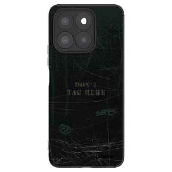 Picasee silikonowe czarne etui na Honor X8b - DON´T TAG