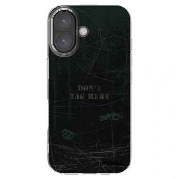 Picasee silikonowe przeźroczyste etui na Apple iPhone 16 - DON´T TAG