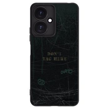 Picasee silikonowe czarne etui na Xiaomi Redmi 13C 5G - DON´T TAG