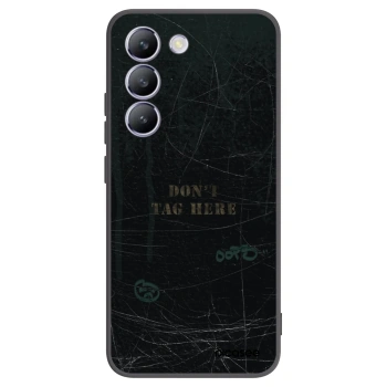 Picasee silikonowe czarne etui na Vivo V40 SE 5G - DON´T TAG