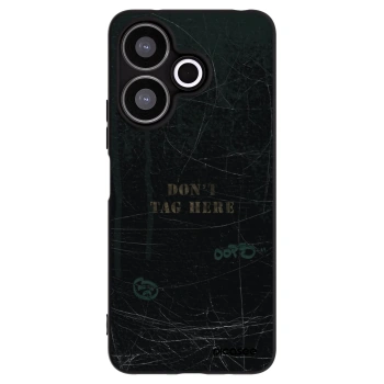 Picasee silikonowe czarne etui na Xiaomi Redmi 13 4G - DON´T TAG