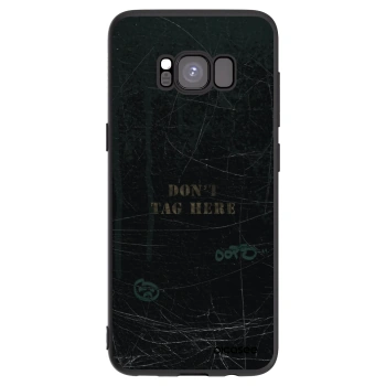 Picasee silikonowe czarne etui na Samsung Galaxy S8 G950F - DON´T TAG