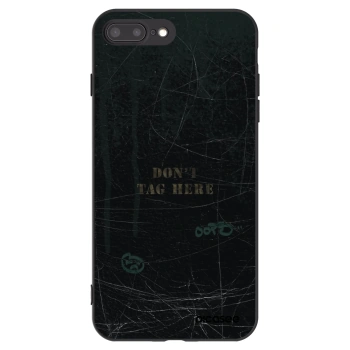 Picasee silikonowe czarne etui na Apple iPhone 7 Plus - DON´T TAG