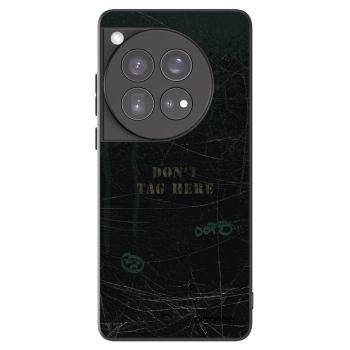 Picasee silikonowe czarne etui na OnePlus 12 5G - DON´T TAG