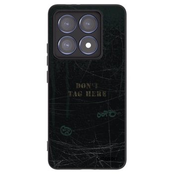 Picasee silikonowe czarne etui na Xiaomi 14T Pro - DON´T TAG