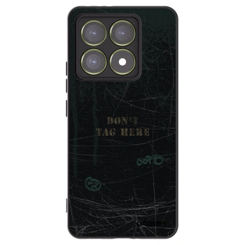 Picasee silikonowe czarne etui na Xiaomi 14T - DON´T TAG
