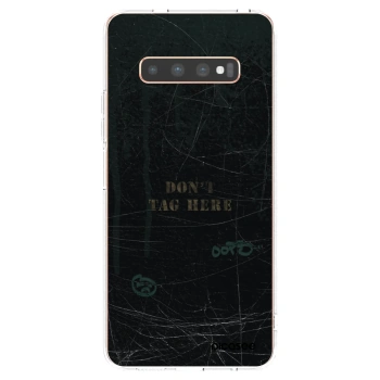 Picasee silikonowe przeźroczyste etui na Samsung Galaxy S10 Plus G975 - DON´T TAG