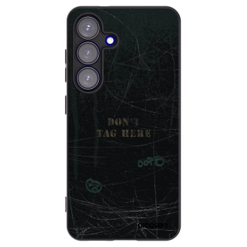 Picasee silikonowe czarne etui na Samsung Galaxy S25 5G - DON´T TAG