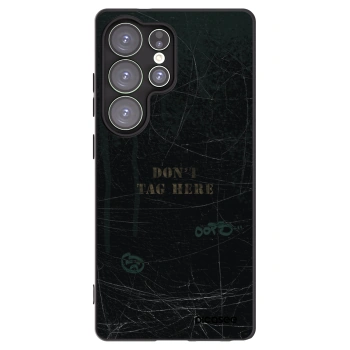 Picasee silikonowe czarne etui na Samsung Galaxy S25 Ultra 5G - DON´T TAG