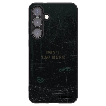 Picasee silikonowe czarne etui na Samsung Galaxy S25+ 5G - DON´T TAG