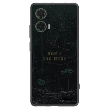 Picasee silikonowe czarne etui na Motorola Moto G35 5G - DON´T TAG