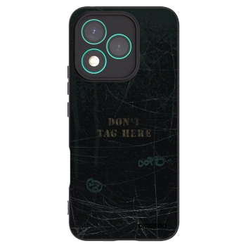Picasee silikonowe czarne etui na Honor 400 Lite 5G - DON´T TAG