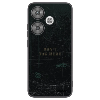 Picasee silikonowe czarne etui na Xiaomi Poco F6 - DON´T TAG