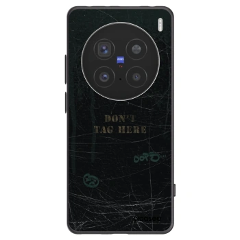 Picasee silikonowe czarne etui na Vivo X200 Pro - DON´T TAG