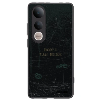 Picasee silikonowe czarne etui na Vivo V50 Lite 5G - DON´T TAG
