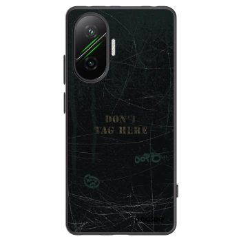 Picasee silikonowe czarne etui na Xiaomi Poco F7 Pro 5G - DON´T TAG