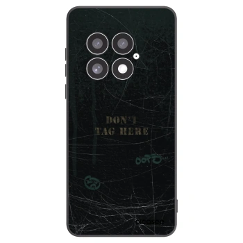 Picasee silikonowe czarne etui na OnePlus 13 5G - DON´T TAG