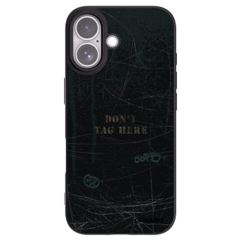 Picasee silikonowe czarne etui na Apple iPhone 17 - DON´T TAG