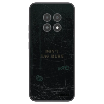 Picasee silikonowe czarne etui na Realme 12X - DON´T TAG