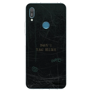 Picasee silikonowe przeźroczyste etui na Huawei Y6 2019 - DON´T TAG