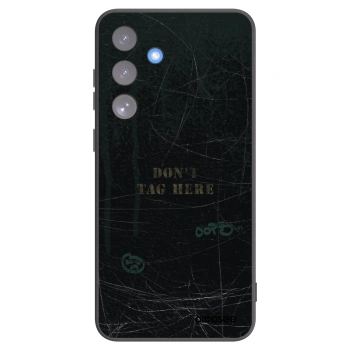 Picasee silikonowe czarne etui na Samsung Galaxy S25 FE 5G - DON´T TAG
